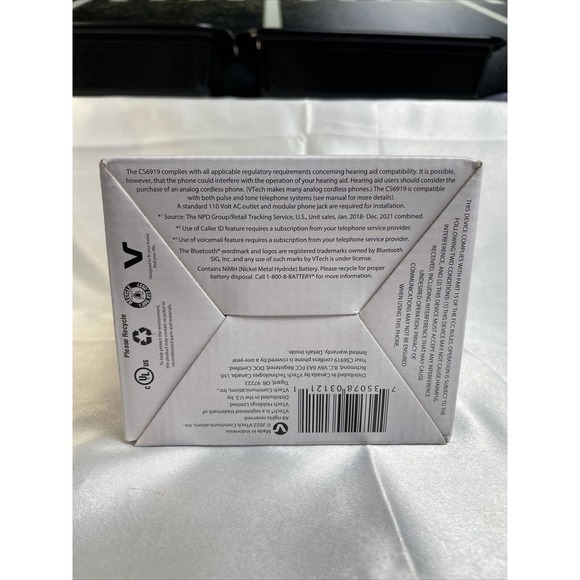 Vtech CS6919 DECT 6.0 Cordless Phone System W/ Caller ID Telephone SILVER - Picture 3 of 5